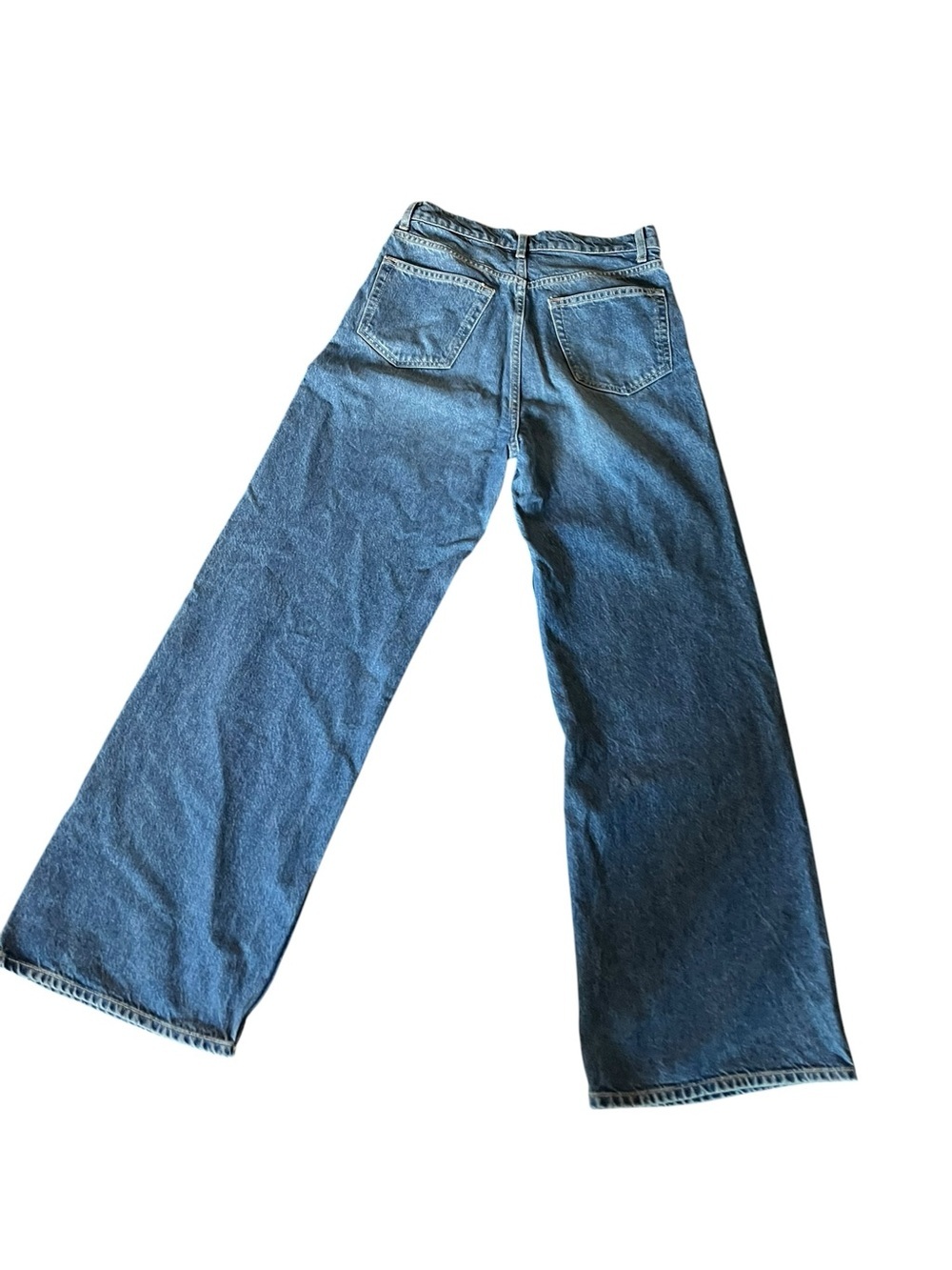 Reformation Blue High-Rise Wide Leg Jeans - Picture 4 of 6